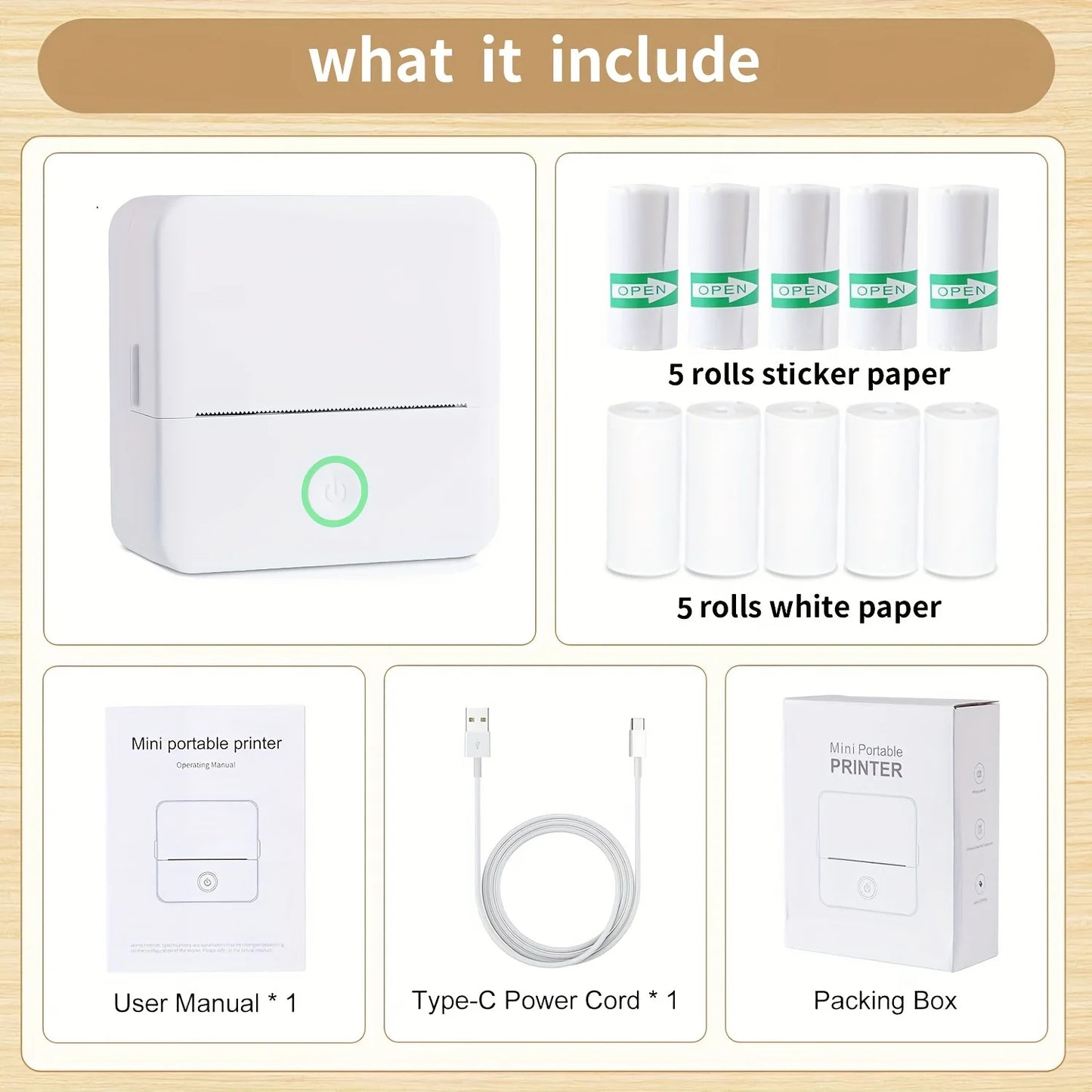 Mini Printer - Thermal Sticker Maker
