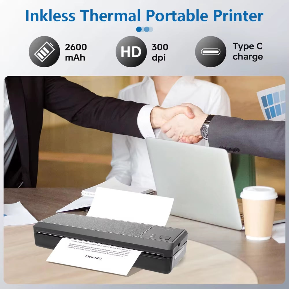 Wireless Portable Bluetooth Thermal Printer - Inkless
