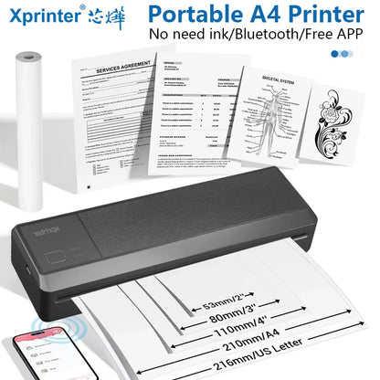 Wireless Portable Bluetooth Thermal Printer - Inkless