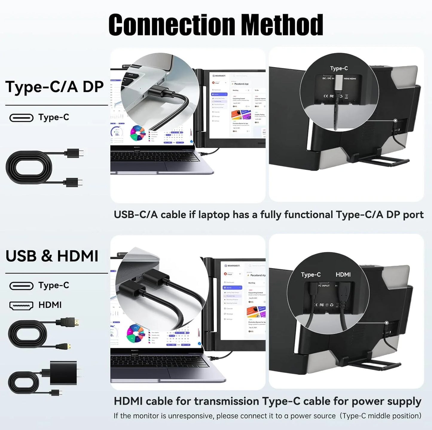 14" 1080P IPS Laptop Screen Extender