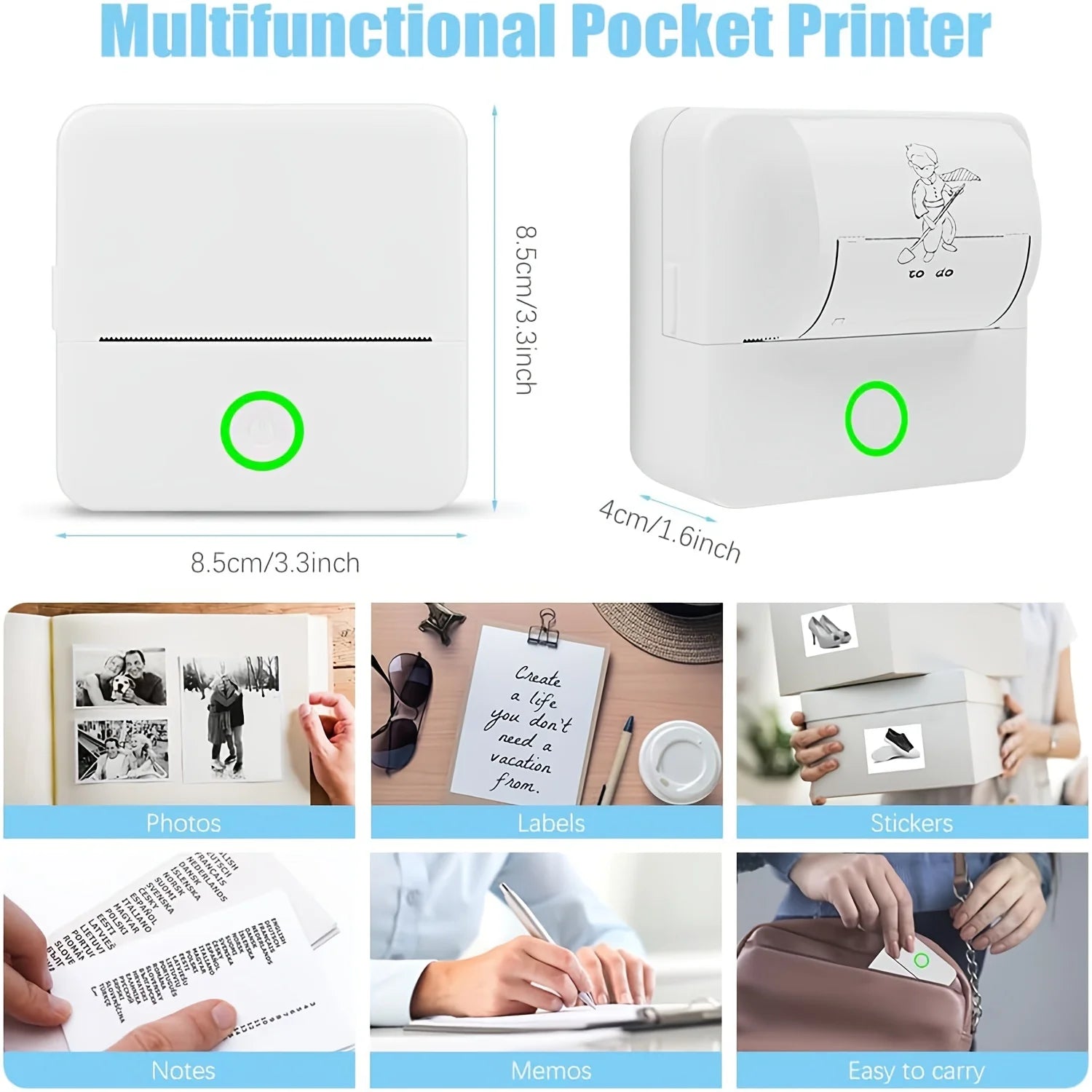 Mini Printer - Thermal Sticker Maker 