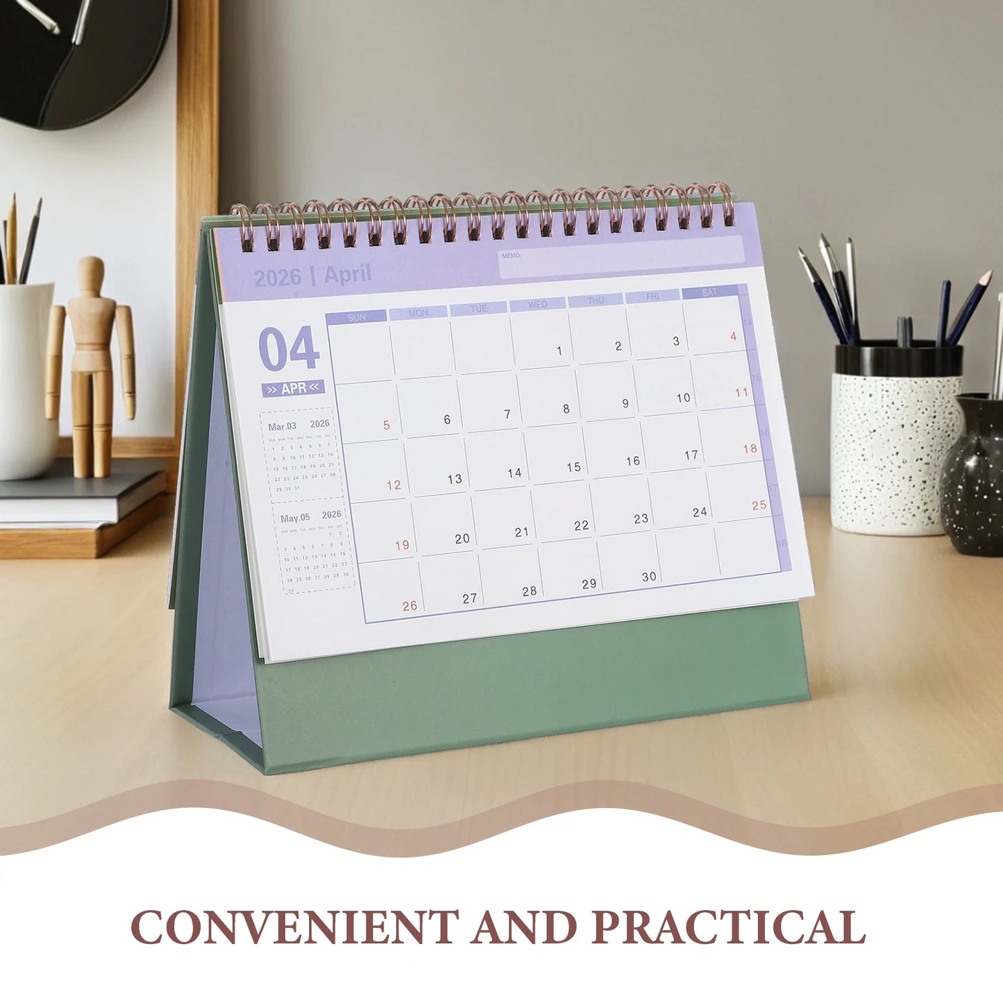 2026 Desk Calendar Planner