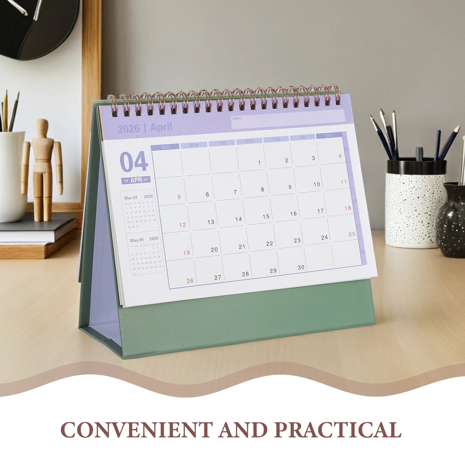 2026 Desk Calendar Planner
