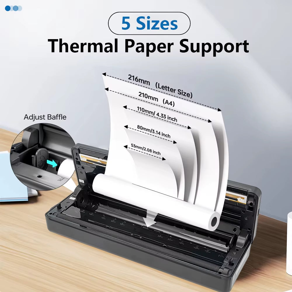 Wireless Portable Bluetooth Thermal Printer - Inkless